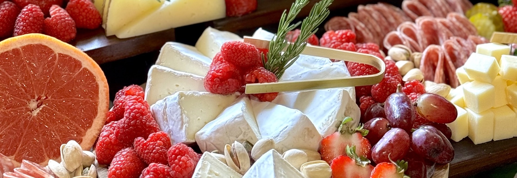 A charcuterie board from a Caterlush creator